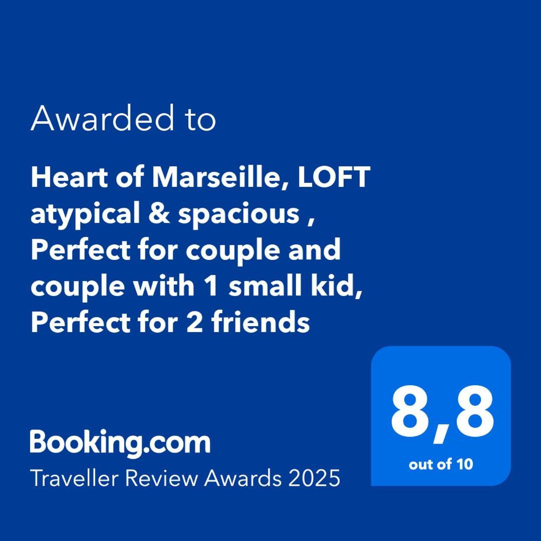 Heart Of Marseille, Loft Atypical & Spacious , Perfect For Couple And Couple With 1 Small Kid, Perfect For 2 Friends Marselha Exterior foto